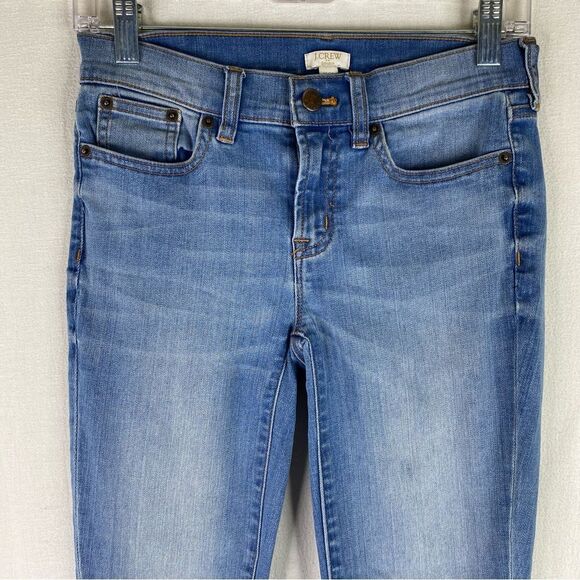 J Crew Jeans Womens 25/28 Blue Denim 5 Pocket Skinny Cropped Ankle Stretch C9202 - Picture 3 of 11
